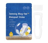 Period Pads, Swimming Pads, 4 Pieces Waterproof Comfortable Fit Skin Friendly Material Breathable Reliable PU Film Long Lasting, Panty Liner for Women Shower Beach, Blue, Yellow