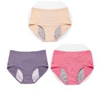 Period Panties High Waist Menstrual Briefs Teenage Girls First Starter Kit Postpartum Panty Seamless Knickers Stretchy Underwear Pack Of 3 Multipack 3Xl