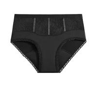 Period Pants For Lady Teenage Girls Cotton Briefs Heavy Flow Absorbent Extra Protection Menstrual Panty Postpartum Knickers Comfortable Underwear Black Xl