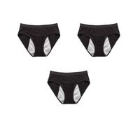 Period Pants For Women Heavy Flow Period Underwear Menstrual Knickers Briefs absorbent Leak Proof Panties For Teenage Girls 3 Pack Black S