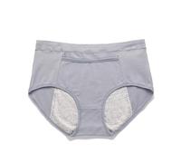 Period Pants Postpartum Briefs Cotton Menstrual Underwear Heavy Flow Extra Protection Absorbent Leak Proof Crotch Soft Knickers Breathable Panty Dark Gray 3Xl