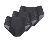Period Pants Underwear For Women Black High Waist Mesh Leakproof Menstrual Knickers Heavy Flow Postpartum Period Panties Briefs 3 Pack Black L