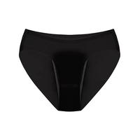 Period Pants Women'S Cotton Knickers Teenage Girls Hipster Menstrual Panty Heavy Flow Absorbent Leak Proof Postpartum Briefs Breathable Underwear Black L