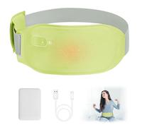 Perioden Wärmegürtel, Nalezuns Portable Heizgürtel Wärmegürtel mit 3-Wärmestufen, USB Wiederaufladbar Waschbar Elektrisches Heizkissen zur Schmerzlinderung während der Rücken unterleib/Magen (grün)