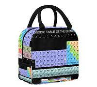 Periodic Table of The Elements - Bolsa de almuerzo para mujer, bolsa térmica de apertura ancha, impermeable, a prueba de fugas, organizador de almuerzo térmico