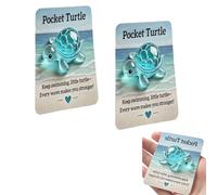 Periodicali Animal Pocket Hug Gifts, Periodicali Resin Animals Token with Mini Pocket Hug Greeting Cards, Inspirational Greeting Keepsake, Gifts for Friends (2 Pcs-a)