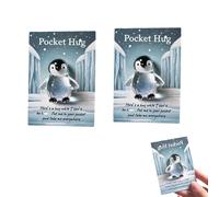 Periodicali Animal Pocket Hug Gifts, Periodicali Resin Animals Token with Mini Pocket Hug Greeting Cards, Inspirational Greeting Keepsake, Gifts for Friends (2 Pcs-d)