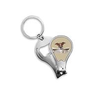 Periódico de perro Pet Leer Art Deco Fashion Fingernail Clipper Cutter Llavero Scissor