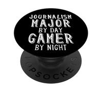 Periodismo Mayor De Día Jugador De Noche Jugador Noticias Jugador Periodista PopSockets PopGrip Adhesivo
