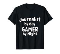 Periodista de día Jugador de Noche Noticias Escritor Equipo de periodismo Camiseta