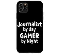 Periodista de día Jugador de Noche Noticias Escritor Equipo de periodismo Carcasa para iPhone 11 Pro MAX