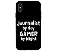 Periodista de día Jugador de Noche Noticias Escritor Equipo de periodismo Carcasa para iPhone X/XS