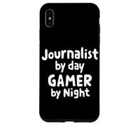 Periodista de día Jugador de Noche Noticias Escritor Equipo de periodismo Carcasa para iPhone XS MAX