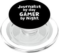 Periodista de día Jugador de Noche Noticias Escritor Equipo de periodismo PopSockets PopGrip para MagSafe