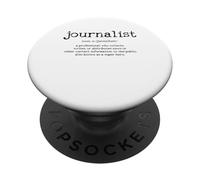 Periodista Definición Divertido Estudiante Periodismo PopSockets PopGrip Adhesivo