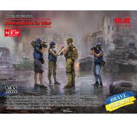 Periodistas En War (4 Figures) (100% New Moldes) 1 :3 5 Plástico Modelo Kit Icm