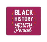 Período del Mes De La Historia Negra Alfombrilla De Escritorio Antideslizante Alfombrilla De Ratón Lavable Mousepad para Ordenador Gaming Pc 25X30Cm