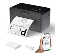 PeriPage Impresora térmica de etiquetas de envío Bluetooth, impresora inalámbrica de etiquetas de envío de 4 x 6 para paquetes de envío, compatible con iPhone, iPad, Android Windows, utilizada para