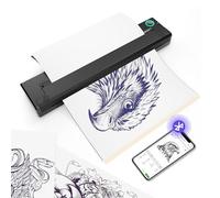 PeriPage P90 Impresora térmica inalámbrica para Tatuajes con Papel de Plantilla, Kit portátil Compatible con teléfono, Tableta y PC
