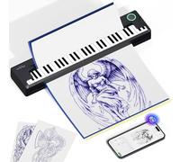 PeriPage Pino Termocopiadora Tattoo, Impresora Termica Tattoo por Transferencia para Principiantes/Artistas, Impresora de Tatuajes Térmica Compatible con Teléfono PC, con Papel Transferencia 5 Piezas