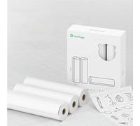 PeriPage Rollo de pegatinas imprimibles de 107 x 30 mm Papel térmico adhesivo sin BPA Adhesivo impermeable A prueba de aceite A prueba de fricción para impresora móvil inalámbrica (Papel térmico de