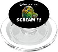 Periquito chillón T, Traje Divertido para dueños de pájaros PopSockets PopGrip para MagSafe