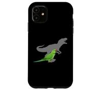 Periquito Indio Ringneck con T Rex Shadow Bird Lovers Carcasa para iPhone 11