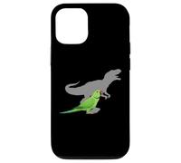 Periquito Indio Ringneck con T Rex Shadow Bird Lovers Carcasa para iPhone 12/12 Pro