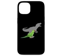 Periquito Indio Ringneck con T Rex Shadow Bird Lovers Carcasa para iPhone 13
