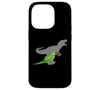 Periquito Indio Ringneck con T Rex Shadow Bird Lovers Carcasa para iPhone 14 Pro