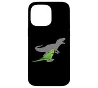 Periquito Indio Ringneck con T Rex Shadow Bird Lovers Carcasa para iPhone 14 Pro MAX