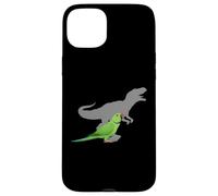 Periquito Indio Ringneck con T Rex Shadow Bird Lovers Carcasa para iPhone 15 Plus