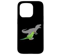 Periquito Indio Ringneck con T Rex Shadow Bird Lovers Carcasa para iPhone 15 Pro