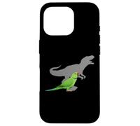 Periquito Indio Ringneck con T Rex Shadow Bird Lovers Carcasa para iPhone 16 Pro