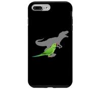 Periquito Indio Ringneck con T Rex Shadow Bird Lovers Carcasa para iPhone 7 Plus/8 Plus