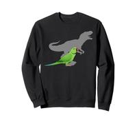 Periquito Indio Ringneck con T Rex Shadow Bird Lovers Sudadera