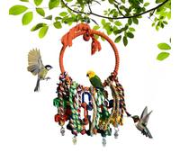Periquito Juguetes | Coloridos Anillos de Pájaros Cacatúa Juguete - Cuerda de Algodón Suministros para Mascotas Interactivo para Periquito Canario Jilguero Escalada y Empleo