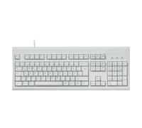 Perixx PERIBOARD-106 Teclado con Cable USB en Formato Completo con diseño ergonómico, Blanco, disposición Alemana QWERTZ
