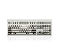 Perixx PERIBOARD-106M, Teclado Eficiente Full Size con Cable, Teclas Ergonómicas Curveadas, Clásico y Retro, Configuración US