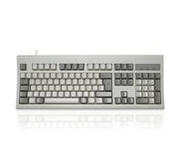 Perixx PERIBOARD-106M, Teclado USB con Cable de tamaño estándar, Teclas ergonómicas curvadas, clásico Retro, diseño Italiano