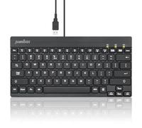 Perixx PERIBOARD-326 11607 - Teclado USB con retroiluminación mini con cable y teclas de perfil bajo