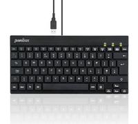 Perixx PERIBOARD-326 Mini Teclado USB retroiluminado con Teclas de Corto Recorrido, QWERTY UK