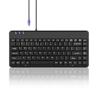 Perixx PERIBOARD-409 Mini Teclado Inglés (US QWERTY) - PS2 - Negro - 315x147x20mm