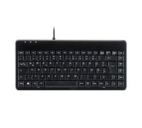 Perixx PERIBOARD-409 P Mini Teclado Compacto PS/2 con Cable, 315 x 147 x 21 mm, Cable de 1,80 m, diseño alemán QWERTZ