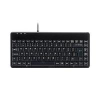 Perixx Periboard-409 - Teclado pequeño con cable USB Interface with 2 Hubs