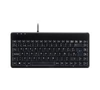 Perixx PERIBOARD-409 Teclado USB Ordenador Pequeño, QWERTY Español, Negro
