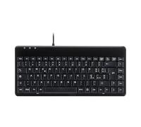 Perixx PERIBOARD-409H - Mini teclado con 2 puertos USB 2.0, negro brillante, disposición italiana