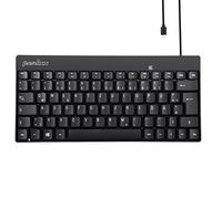 Perixx PERIBOARD-422 Mini Teclado Compacto con Cable, conexión USB C, sin Bloqueo Digital, Negro, QWERTZ