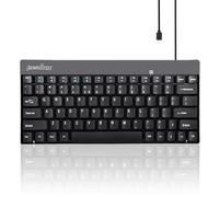 Perixx PERIBOARD-422 Mini Teclado con Cable USB-C, Conexión USB Tipo C, Negro, Layout US Ingles