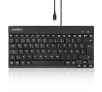 Perixx Periboard-426 - Mini - USB - Interruptor de Membrana - QWERTY - Negro